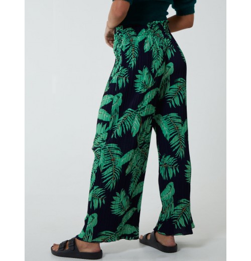 Tropical Print Elasticated Waist Culotte