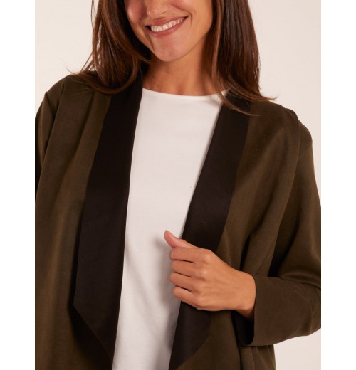 Suede Look Waterfall Jacket