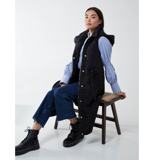 Quilted Belted Gilet