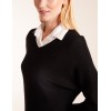 V Neck Ribbed Jumper