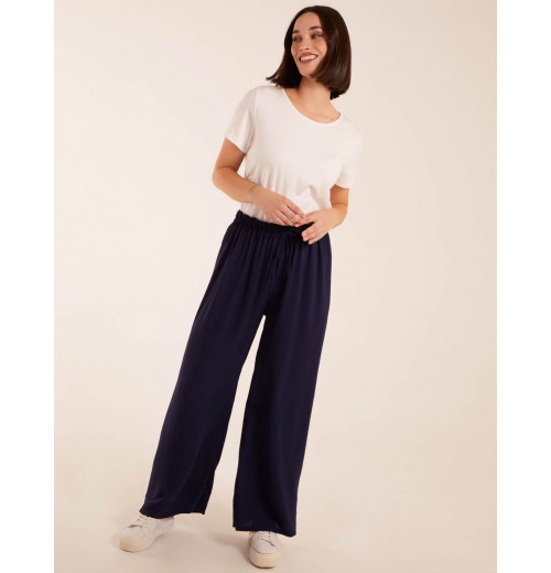 Drawstring Wide Leg Trousers